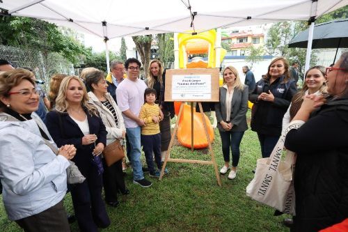Nuevo parque de juegos infantiles en Huixquilucan, promesa cumplida